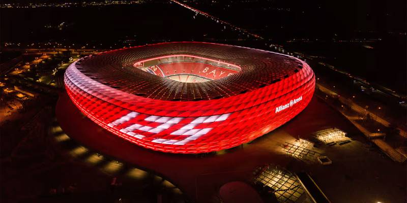 Những Sân Vận Động Đẹp Nhất Thế Giới – Kiến Trúc Tinh Hoa Sân Cỏ 3 Allianz Arena – Munich, Đức
